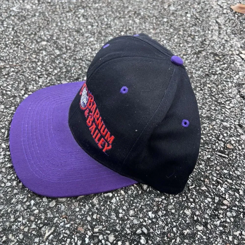 Vintage Ringling Bros and Barnum & Bailey Circus snapback Purple Black